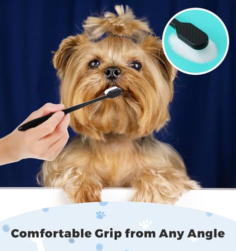 Image of Toothbrush for Small Dogs, 6 Pcs Dog Teeth Brush, Teeth Cleaning for Dogs, Convenient Puppy Tooth Brush for Dog, Cats (3 Colors)