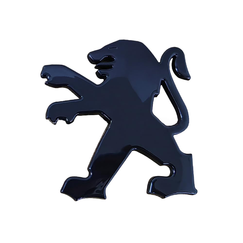 Badge 3D Lion Emblem ABS Pour Peugeot - Autocollant Coffre Et Côtés - Compatible 206, 207, 307, 308, 3008, 5008 Etc.