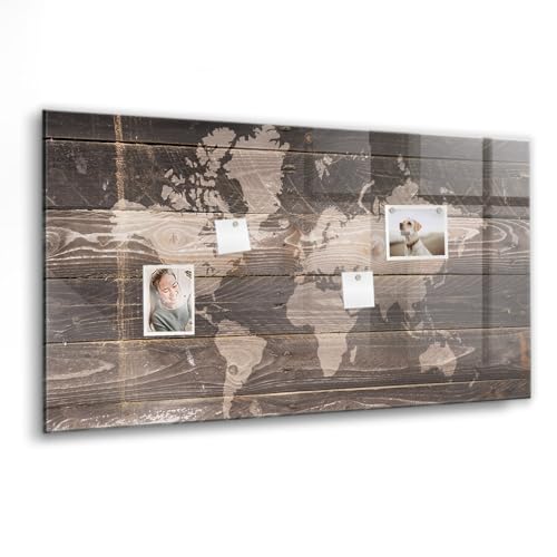 Tableau parfait pour bureau, école et maison au design de carte du monde