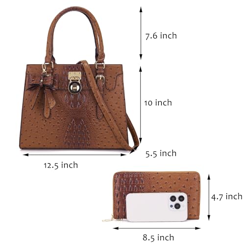Set de bolsos y cartera para mujer Qiyuer 2 piezas miniatura 2