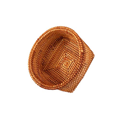 ZHANGXIAO Egg Basket, Portable Durable Weave Hamper For Picnic Food Fruit Bread Bathroom Storage (Size : 21×9cm)