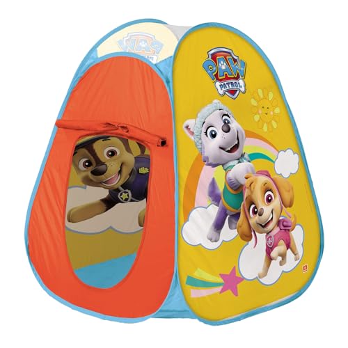 Mondo Toys – Paw Patrol Pop-Up Tent – Spielzelt für Jungen und Mädchen – einfach zu montieren, leicht zu öffnen, inklusive Tragetasche – 28388