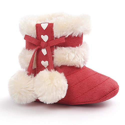 BaZhaHei Zapatillas de Niños Niña Bebé Suaves botas de nieve infantil niño recién nacido calentar zapatos botines Zapatos de bebe para niños Engrosamiento caliente Zapatos lindos zapatillas para niños