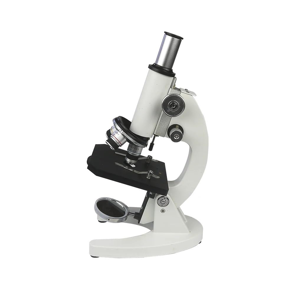 Microscopio biológico 640X, Espiral de Enfoque Dual, Apto for niños, Estudiantes, Laboratorio de Ciencias educativas