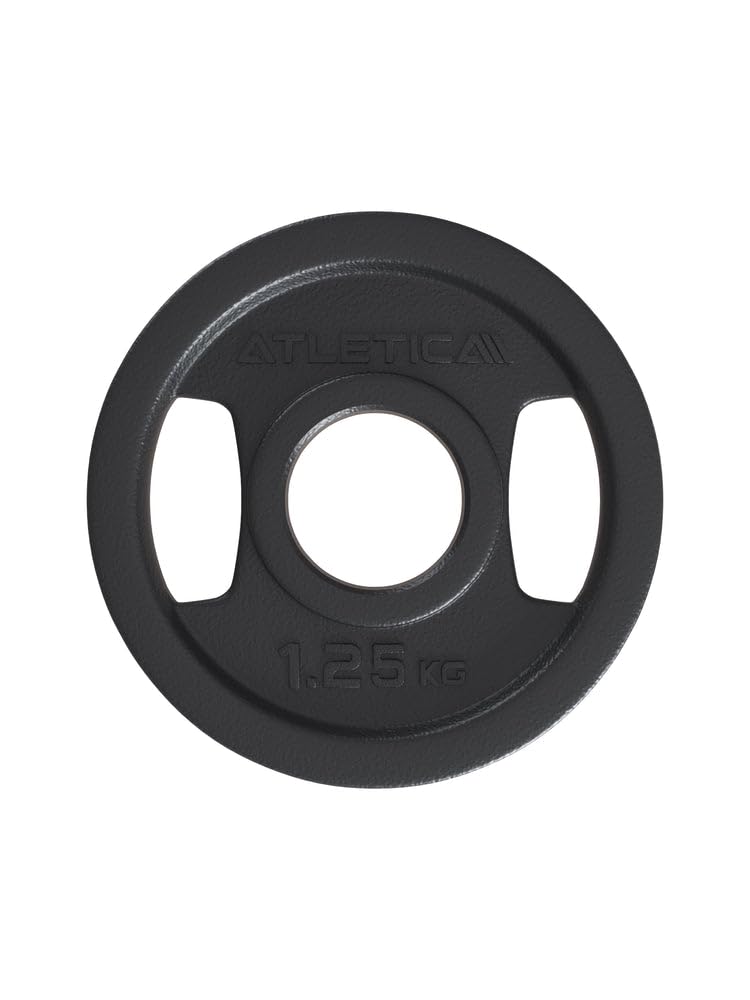 ATLETICA Iron Plates | Ø 50 mm | parami | krążki do sztangi z żeliwa | Ø 50 mm | lakier odporny na rdzę | parami od 1,25 kg do 25 kg | ciężarki | obciążniki treningowe
