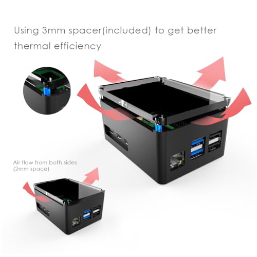 Caja Raspberry Pi 5 Anidees para solucionar problemas de espacio y calor en plata 6
