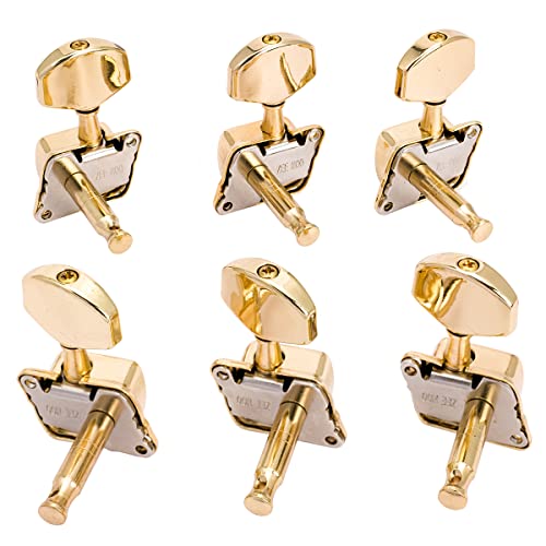 Musiclily Pro Mécaniques 3L3R Semi-Scellées pour Guitare électrique oud Acoustique, Doré - Les Beatles, Paul McCartney, John Lennon, RIngo Starr, George Harrison Musiclily Pro Mécaniques 3L3R Semi-Scellées pour Guitare électrique oud Acoustique, Doré – Image 5