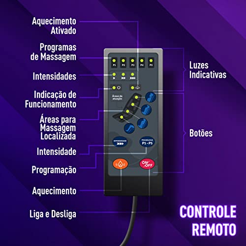 Esteira Massageadora 10 Motores, bivolt, Relaxmedic