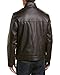 Cole Haan Men's Washed Leather Trucker Jacket, Brown, Medium