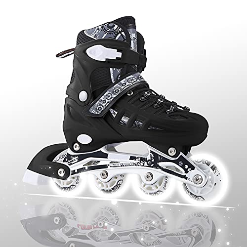 4 Types Size Adjustable Inline Skates Kids Adults for Outdoor Flash Men