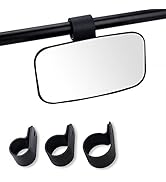 Moveland Side Rearview or Center Mirror for Universal UTV, Off Road Large Adjustrable Wide Rear C...