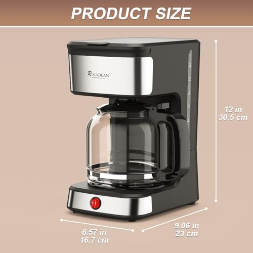 Cafetera de goteo con placa térmica y capacidad para 12 tazas miniatura 3