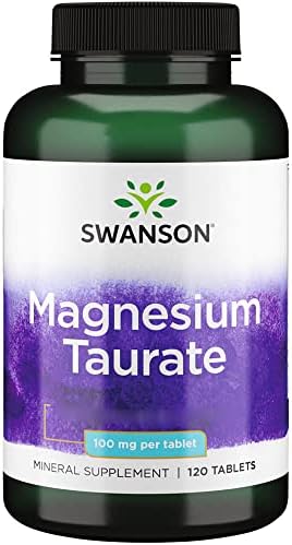 Swanson, Magnesium Taurate, con 100mg de Magnesio por Comprimido,...