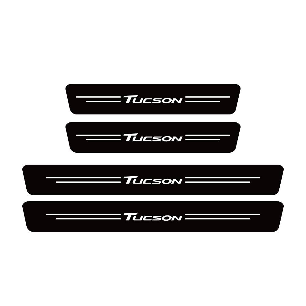 Sdyayfge Normal 4Pcs Kick Plates Car Door Sill Protector,For Hyundai Tucson