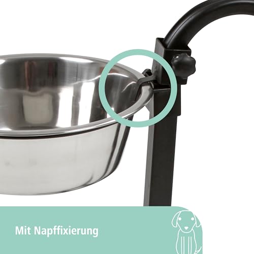 Kerbl Pet Futterbar inkl. Näpfe 2x2800ml beidseitig höhenverstellbar