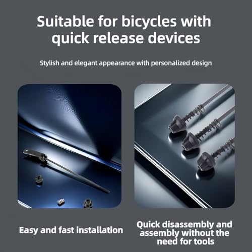 Image of QR Bike Skewer Set 145 /180mm - Quick Release Axle for MTB /Road Bikes, 4.5mm Alloy /Steel, Tool-Free Installation, Heat /Corrosion Resistant, Lightweight (46g /51g) - Fits 20 inch-28 inch Wheels
