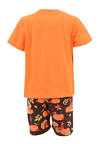 Image of Boys 2pc Shorts Set Outfit Short Sleeve Shirt with Classic Applique Print and Shorts