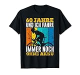 Du liebst dein Rad, bist Hobby Radfahrer und machst in deiner Freizeit Radtouren? Zeig mit dem 60 Jahre und noch immer ohne Akku 60. Geburtstag Rennrad Design, dass du dein Fahrrad liebst. Als Geschenkidee für Männer mit Rennräder oder Mountainbikes.
