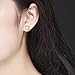 Cuoka Cute Cat Stud Earrings 925 Sterling Silver Gold Plated Small Animal Opal Stud Earrings for Women Cat Lovers