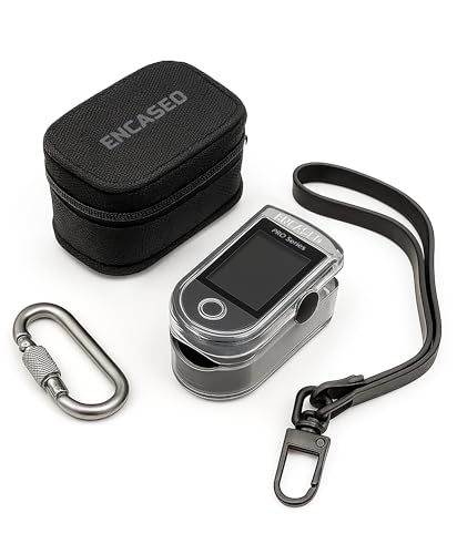 Encased 2-in-1 Case for Zacurate Pro Series 500DL - Clear Hard Case, and Carrying Pouch with Wrist Strap and Clip (Black)