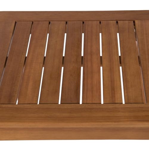 Mesa de exterior e interior en madera de acacia LOLAhome 40x40 7