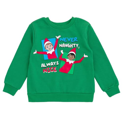 Image of The Elf on the Shelf Christmas Fleece Sweatshirt and Jogger Pants Outfit Set Little Kid to Big Kid Sizes (4-18-20)