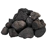 vidaXL Rocas Volcánicas, Piedras para Fondo de Acuario Pecera, Rocas de Lava Decorativas, Piedras para Peces de Tanque, Negras 10 kg 5-8 cm