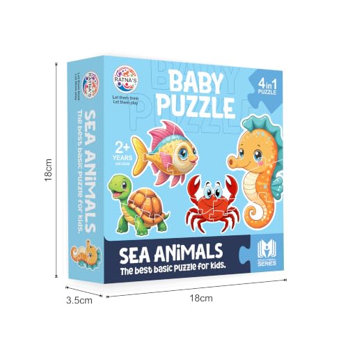 Image of Ratna's Educational Baby Puzzle Aqua