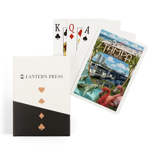 Lantern Press Tampa Florida Naipes Póker 52 Cartas