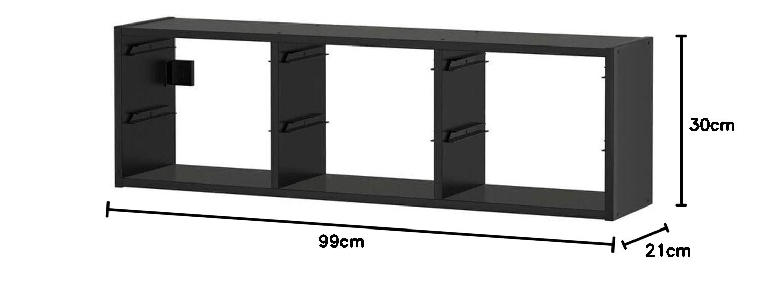Ikea TROFAST Wall Storage, black99x21x30 cm (39x8 1/4x11 3/4