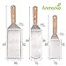 Metal Spatula Set Stainless Steel Hamburger Turner Griddle Flipper Scraper for BBQ Grill Flat Top