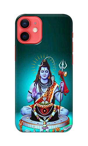 Image of Printed Hard Back Cover Case for Apple iPhone 12 | iPhone 12 Pro Back Cover (Lord Shiva) -1803