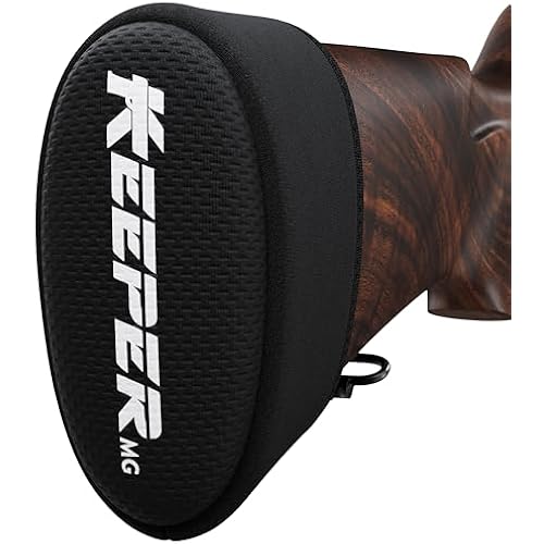 KEEPER MG Recoil Pad for Shotgun - Gel, Slip-On Rifle Stock Pads Compatible with Winchester, Remington, Mossberg and Ruger - Gun Shooting and Hunting Accessories﻿