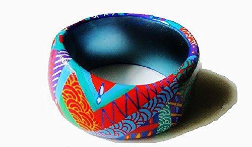 Bracelet manchette peint à la main, un éclat d'art à porter - 2