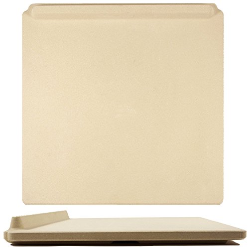 The Ultimate Rectangular Pizza Stone for Oven & Grill. 14x16 inch Baking Stone with No-Spill Stopper, Exclusive ThermaShock Protection & Core Convection Tech for a Crunchy Crust on Pizzas & Bread