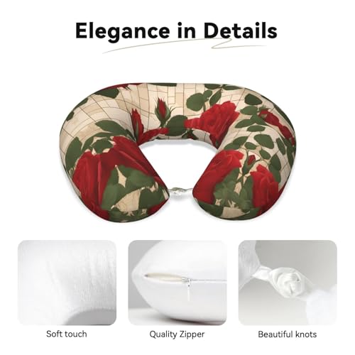 Almohada cervical de espuma viscoelástica U-shaped lavable miniatura 3
