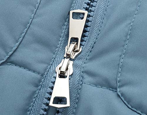 Casaco infantil quente 3-7T com zíper à prova de vento cor lisa com capuz e bolso – 7 cores, Preto,