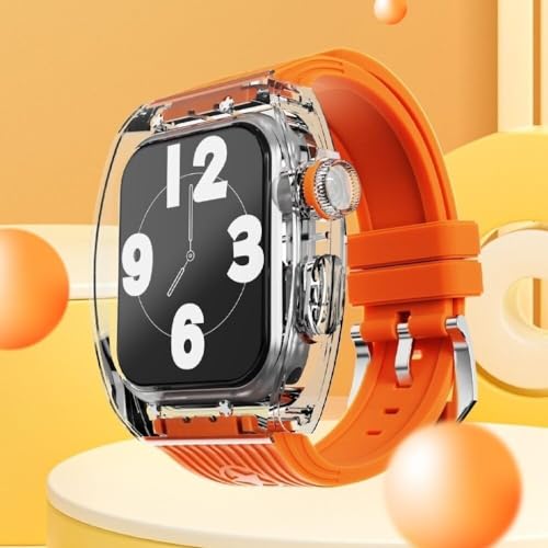 Bracelet en caoutchouc pour Apple Watch Ultra : kit de protection transparent antichoc