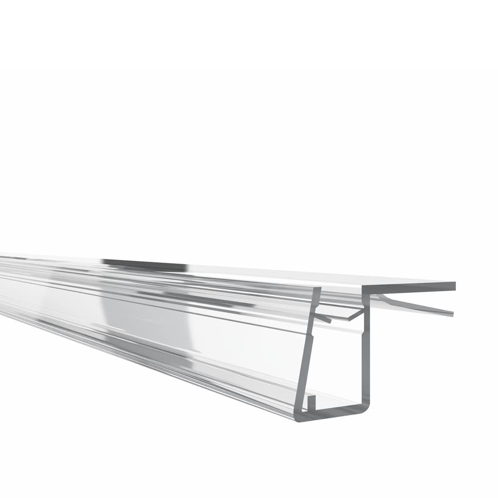 KRAUS Premium Duschdichtung DD-30 Duschtürdichtung für 10mm Glasstärke à 2000mm in transparenter Optik Duschdichtungen für Duschtüren & Duschkabinen Dichtungen als Anschlagdichtung bei 90°