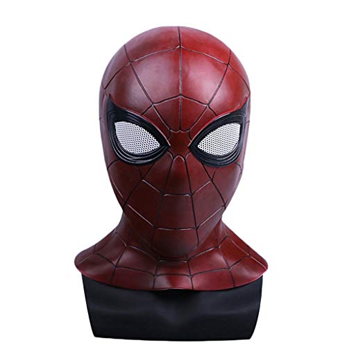 Cosplay Masquerade Helmet Maschera di Halloween Adult's Spider-Man maschera di Homecoming, Spiderman Hood casco Comics Hero Copricapo Costume Cosplay per adulti e adolescenti,Spiderman B-53cm~60cm