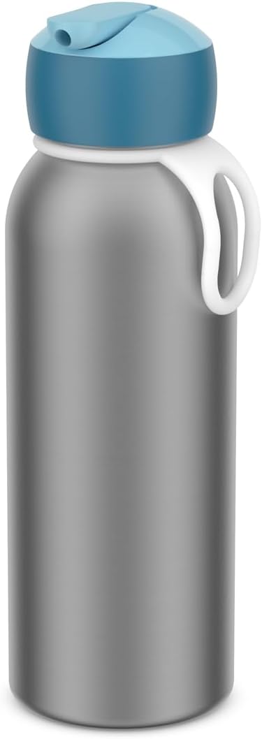 Mepal – Thermoflasche Flip-up Campus – Isolierte Trinkflaschen für Kinder – Edelstahl Thermosflasche – 4 Stunden heiß & 12 Stunden kalt – BPA-frei – 350 ml – Cool blue