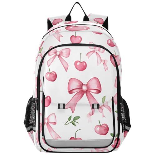 Sac à dos portable enfants imprimé cerisier rose - Sac informatique voyage décontracté
