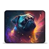 [Base en caoutchouc antidérapant] La base en caoutchouc naturel antidérapant et aux nuances denses améliore la friction et assure une adhérence optimale au bureau. Convient à tous les types de surfaces, y compris le bois, le verre, le marbre, le métal, etc. Doux et stable, ce joli tapis de souris offre une expérience de travail ou de jeu plus agréable.