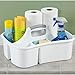 Extra Large 5 Gal Divided Cleaning Caddy Organizer with Handle - Cleaning Supplies for Housekeeping - Shower Caddy Portable - Shower Caddy Dorm - Cleaning Supplies Organizer - 17.75 x 13.25 x 7.75