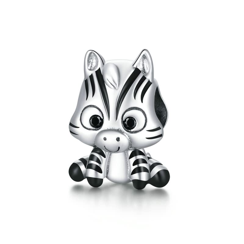 Charm Zebra mascotte Bianconera in argento 925 - Les Folies per Pandora