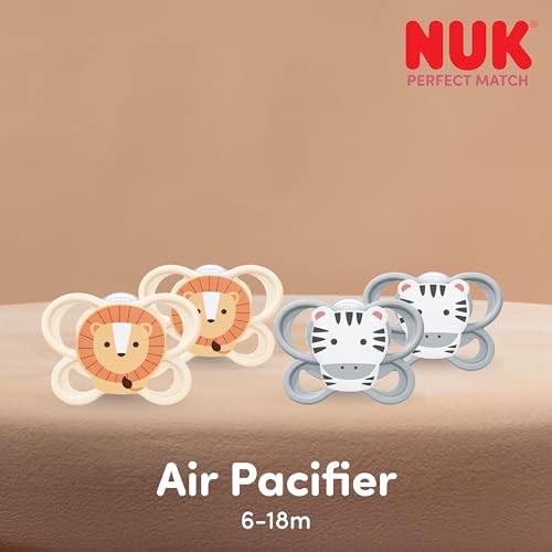 Image of NUK Perfect Match Air Pacifiers, 6-18 Months, 4 Pack