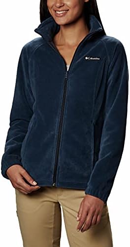 Columbia Womens Plus Size Benton Springs Full Zip, Columbia Navy, 3X