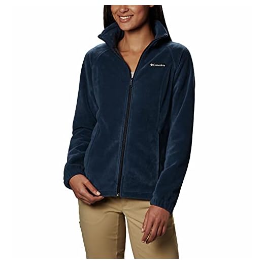 Columbia Women's Benton Springs Full Zip, Columbia Navy, Large