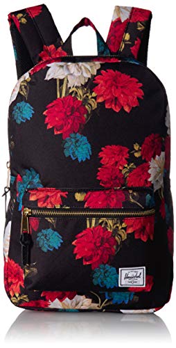 Herschel Settlement Backpack, Vintage Floral Black, Mid-Volume 17.0L #TOP24
