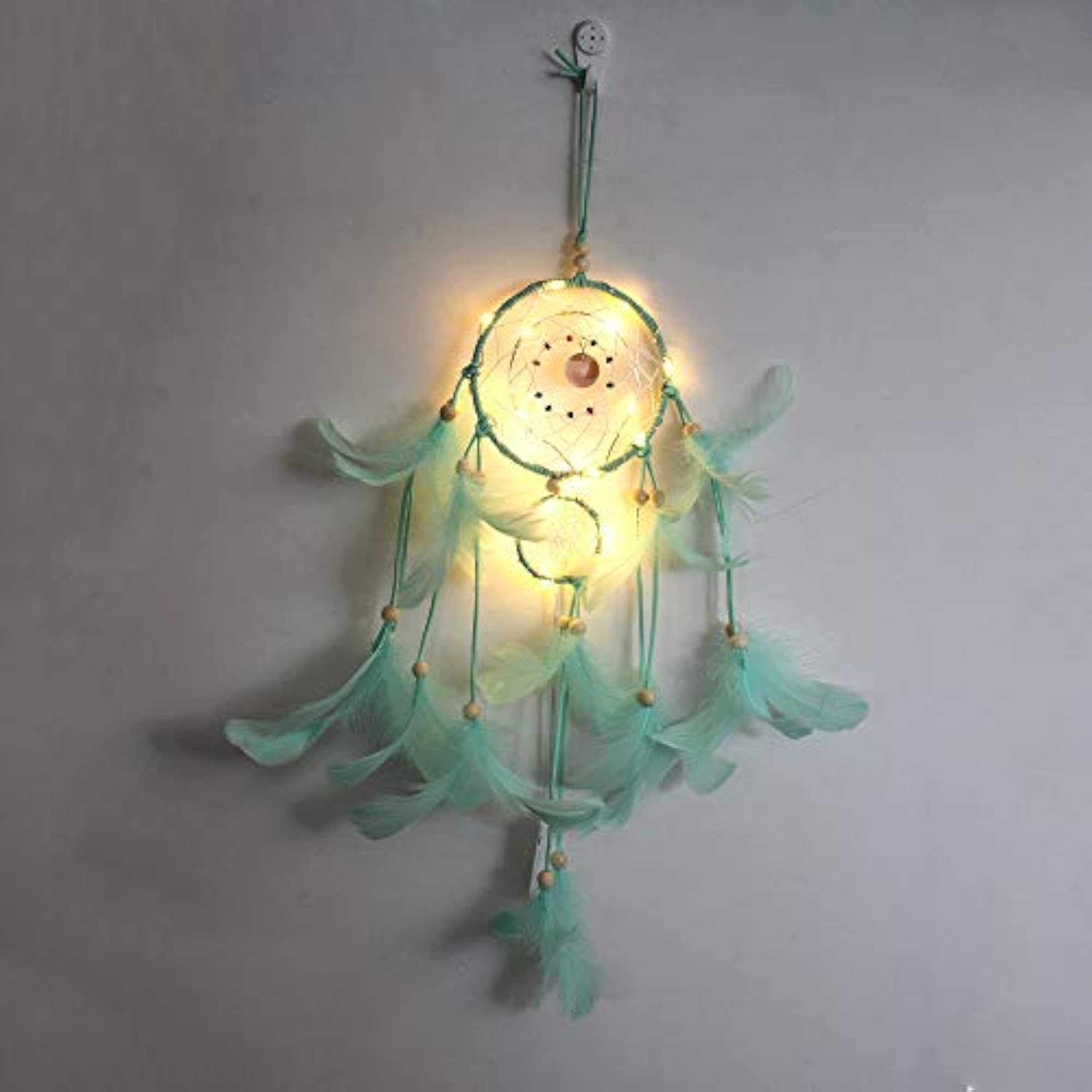 LED Dream Catcher Handmade Woven, Wall Decoration